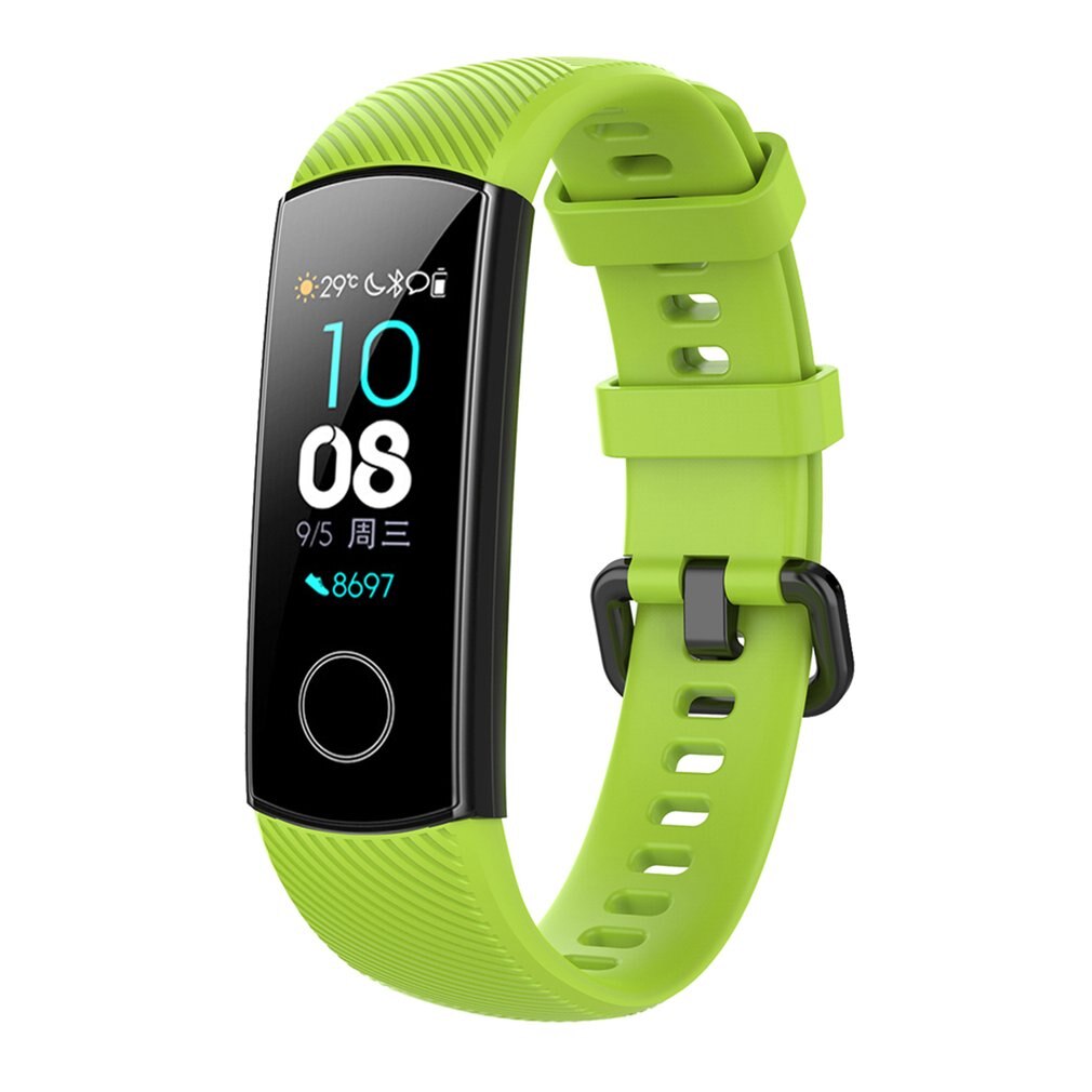 Cinturino Da Polso In Silicone Per Huawei Honor Fascia di ricambio 5 Standard Smart Wristband di Sport Del Sostituzione Del Braccialetto Cinturino Da Polso Cintura: Lime color