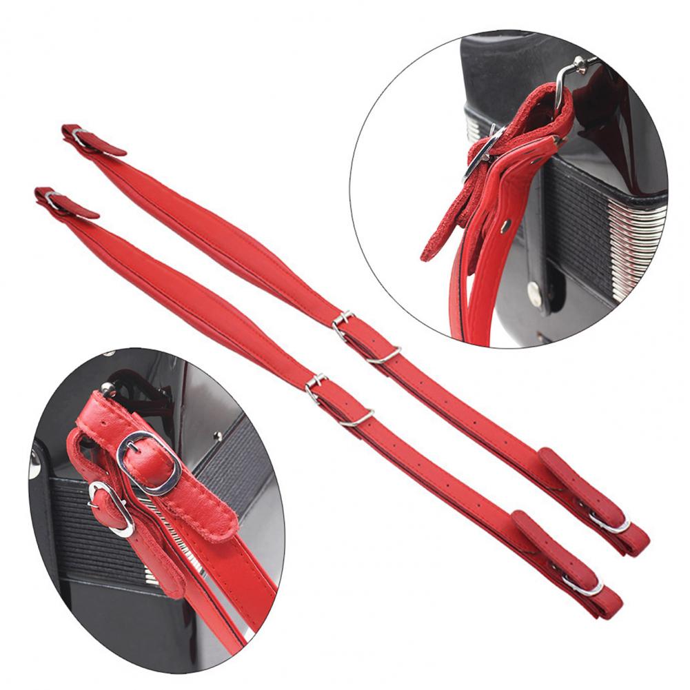 Smooth Adjustable Faux Leather Dust-proof Accordion Straps Accordion Arm Straps Accordion Shoulder Straps