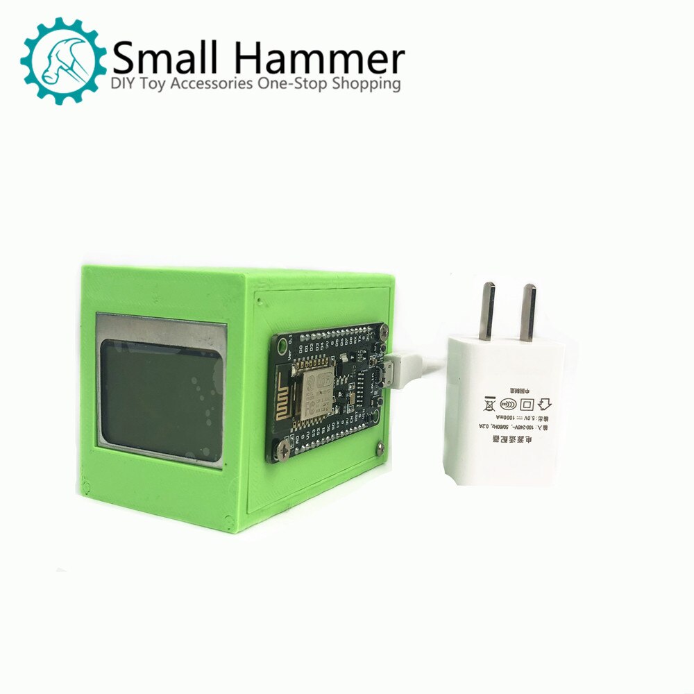 Lille hammer iot temperatur og fugtighed nodemcu dht 22 5110 display kit maker åben