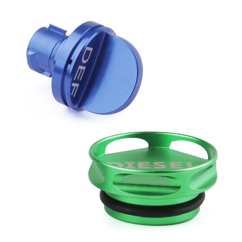 DEF and DIESEL Diesel Fuel Cap Automotive Replacement Fuel Tank Cap Aluminum alloy For Dodge RAM TRUCK 1500 2500 3500