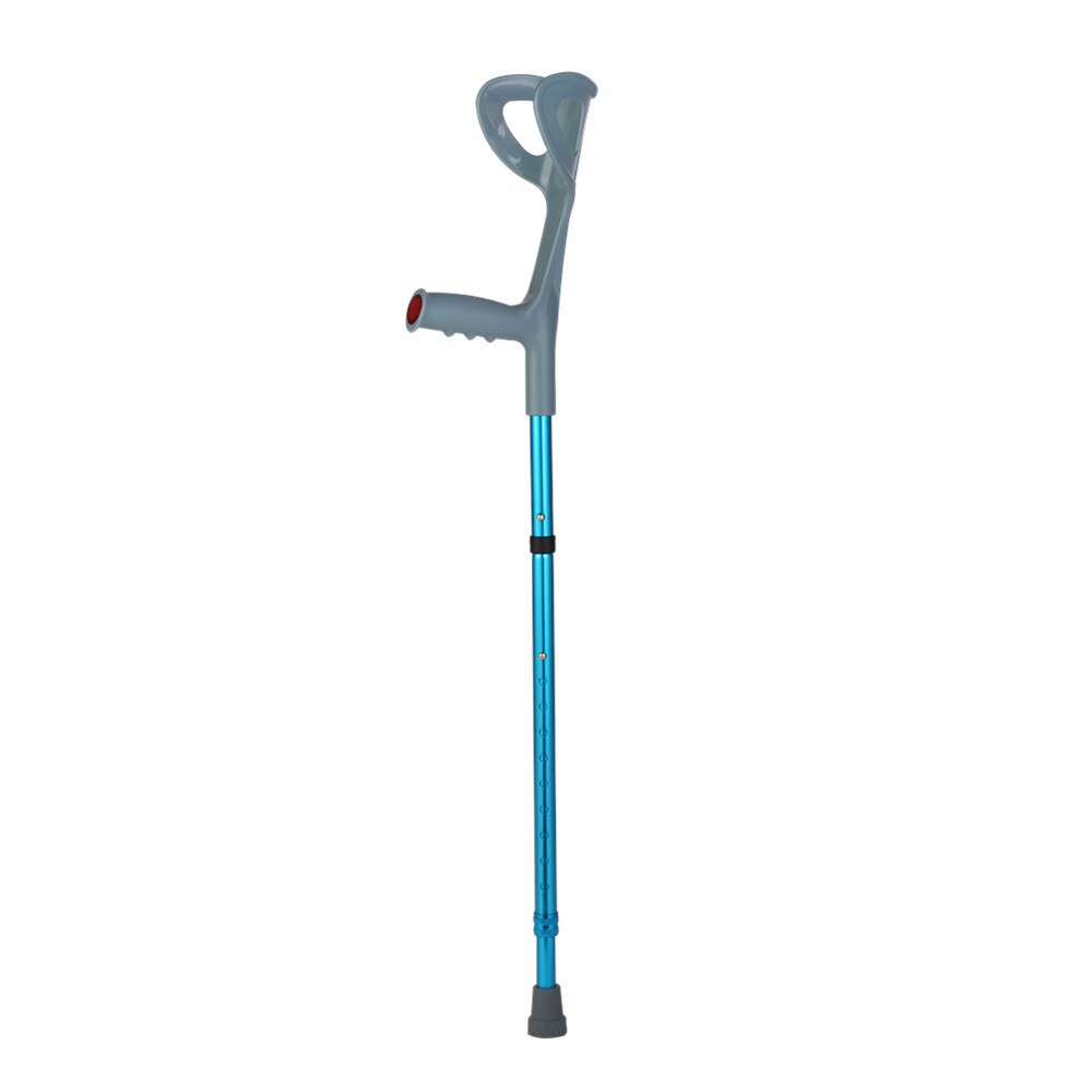 Lightweight Foldable Forearm Crutch, Aluminum Walking Stick,Height Adjustable, Ergonomic Handle with Comfortable Grip 2ZG-0IGM: Blue