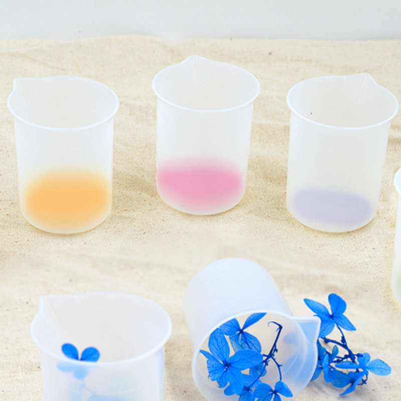 3pcs Silicone Measuring Mold Washable Cup 100ml Dosage DIY Crystal UV Resin Craft Supplies Reuse Tool Epoxy Resin Mixing Cups