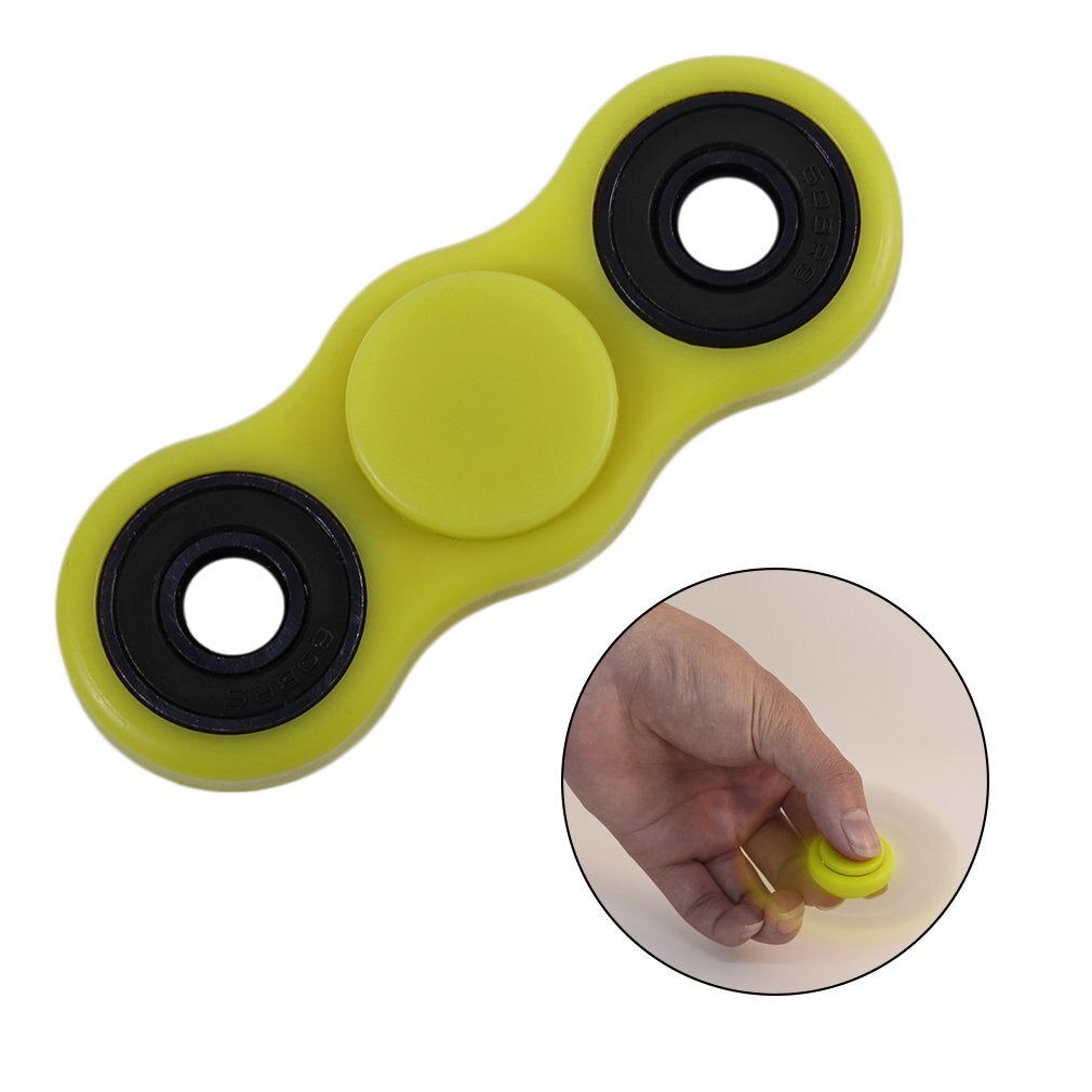 New Hot Liscia Contorno Tre Fori Del Nitruro Di Silicio Cuscinetto Lungo Tempo Ridurre Lo Stress Dito della Mano Spinner Giocattolo Regalo Per I Bambini: 2