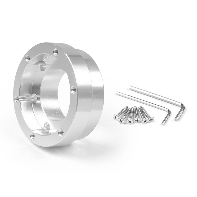 CNSPEED 70MM Płytka adaptera kierownicy 13-calowa kierownica wyścigowa PCD Modyfikacja gier samochodowych dla Logitech G29 G920 G923: Srebrny