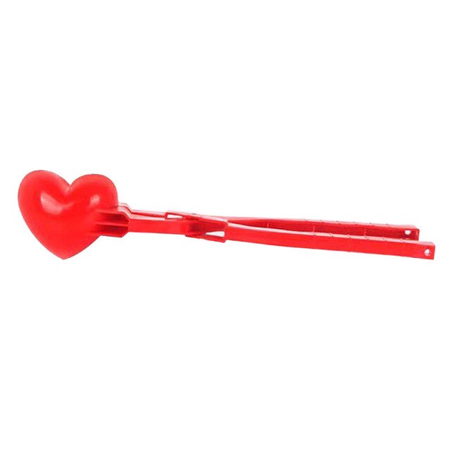 Sneeuwbal Maker Tool Hartvormige Sneeuwbal Maker Clip Winter Spelen Sneeuw Speelgoed Voor Kinderen Plastic Klem Liefde Hart Sneeuwbal Maker: type 1
