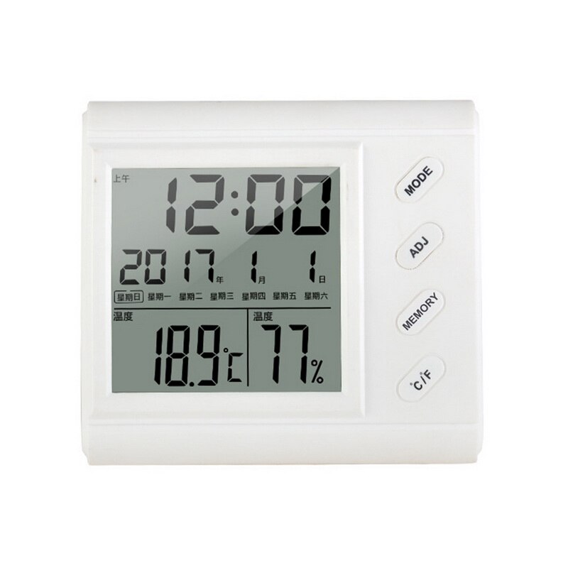 LED Digital Hygrometer Thermometer Indoor Temperature Humidity Gauge for Office Home: CX-701