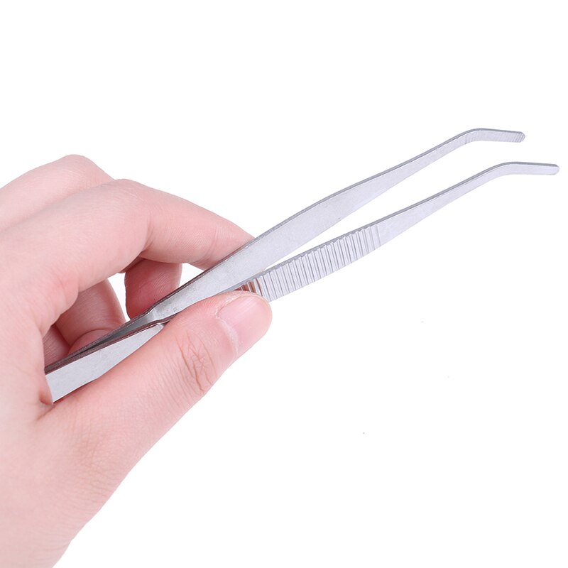 Stainless Steel Aquarium Cleaning Tools Elbow Tweezers Anti-static Hand Tool Clear Clip Tool 12.5-30cm