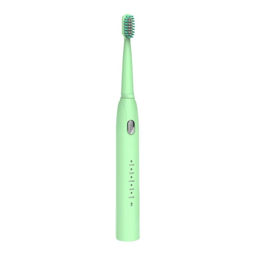 Brosse à dents électrique à ultrasons, haute fréquence, faible bruit, 5 modes réglables, étanche, rechargeable par usb: 1