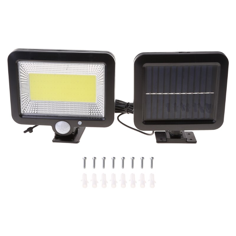 100LED Solar Light Outdoor Motion Sensor Recharge Solar Wall Light Waterproof Emergency Led Light For Street Garden H054: 56LED