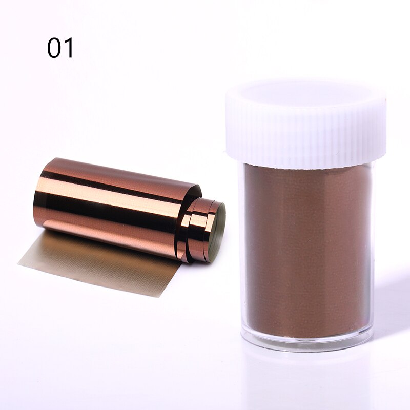 4*100 1 Roll Zwart Rood Spiegel Leopard Nail Folie Transfer Sticker Polish Nail Art Decoratie Mooie Patroon Nail arts: 1