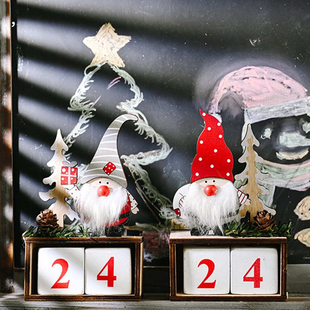 Julkalender god julpynt till hemmet xmas år jultomten dockor tomte dekor navidad