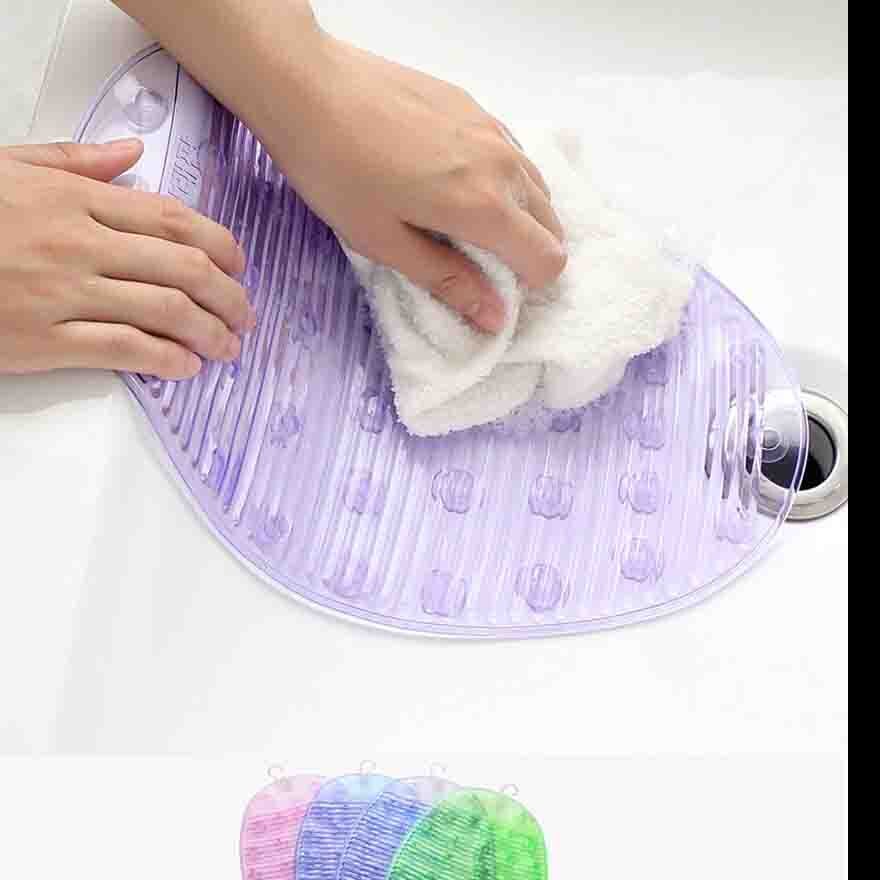 Mini prancha de lavar roupa, dobrável, em silicone oval colorido, para banheiro
