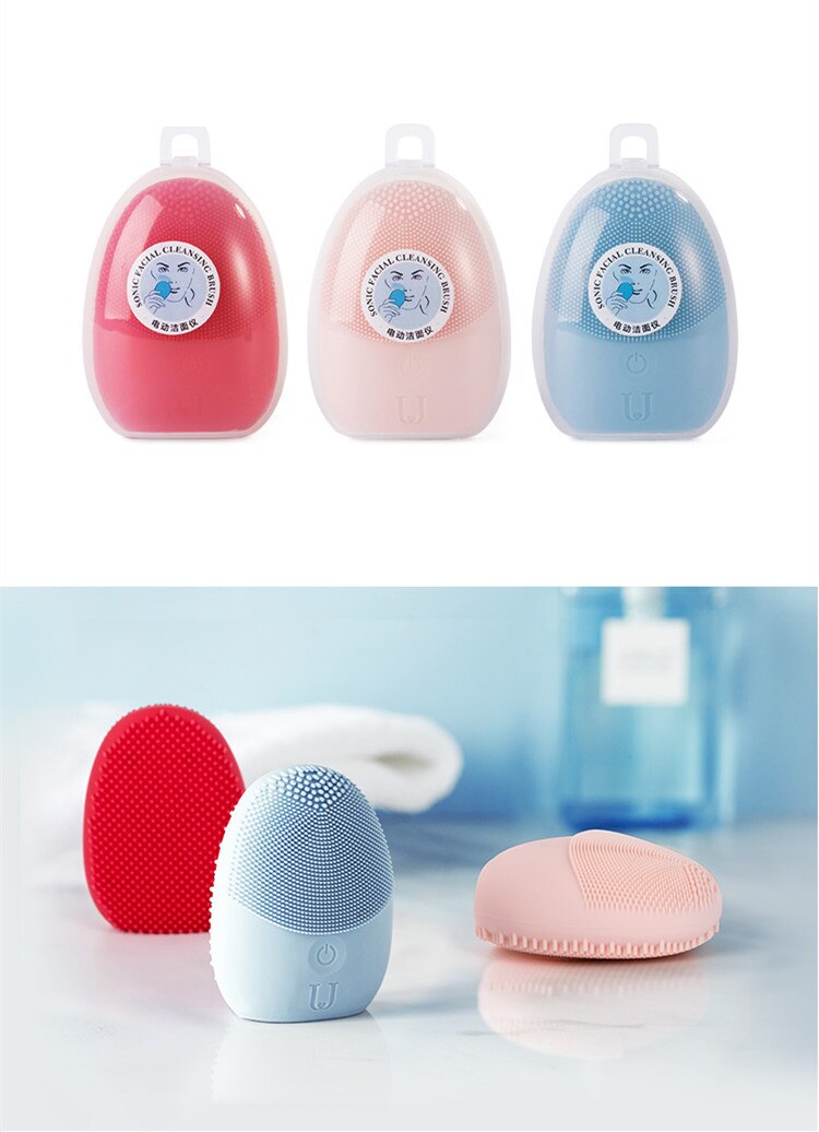Xiaomi Sonic Facial Clean Brush Mini Electric Massage Washing Machine Waterproof Silicone Deeply Face Cleaner skin Care Tools