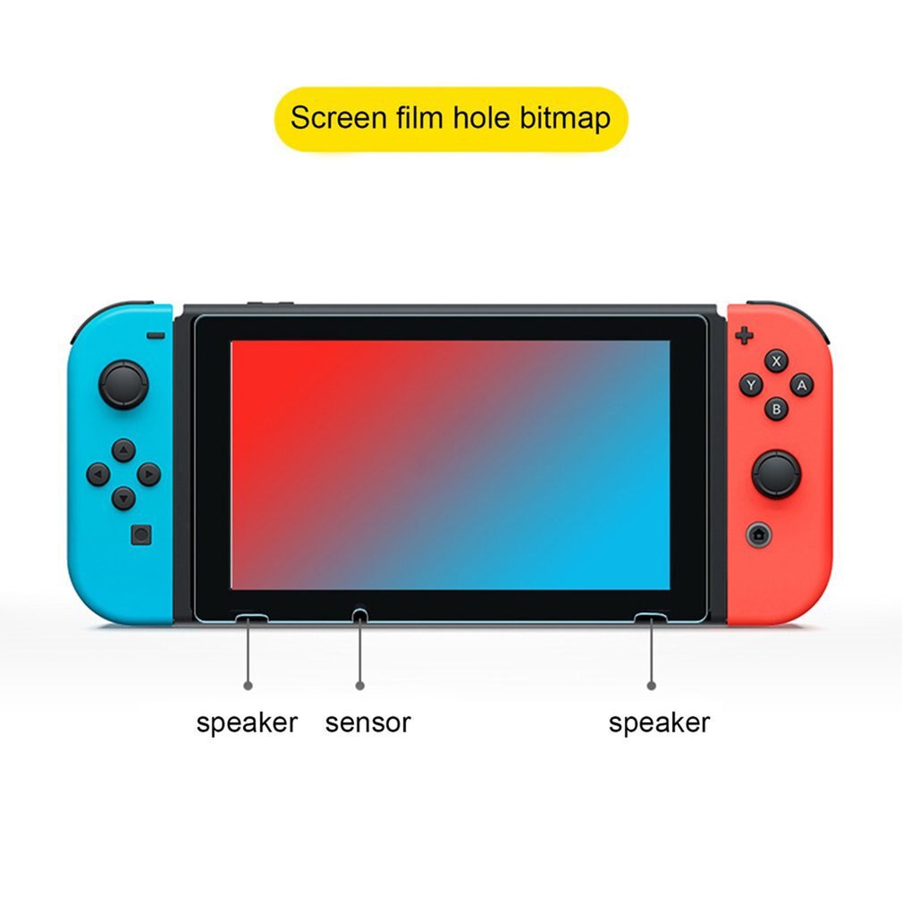 Displayschutzfolie aus gehärtetem glas mit augenschutz für nintendo switch – zubehör