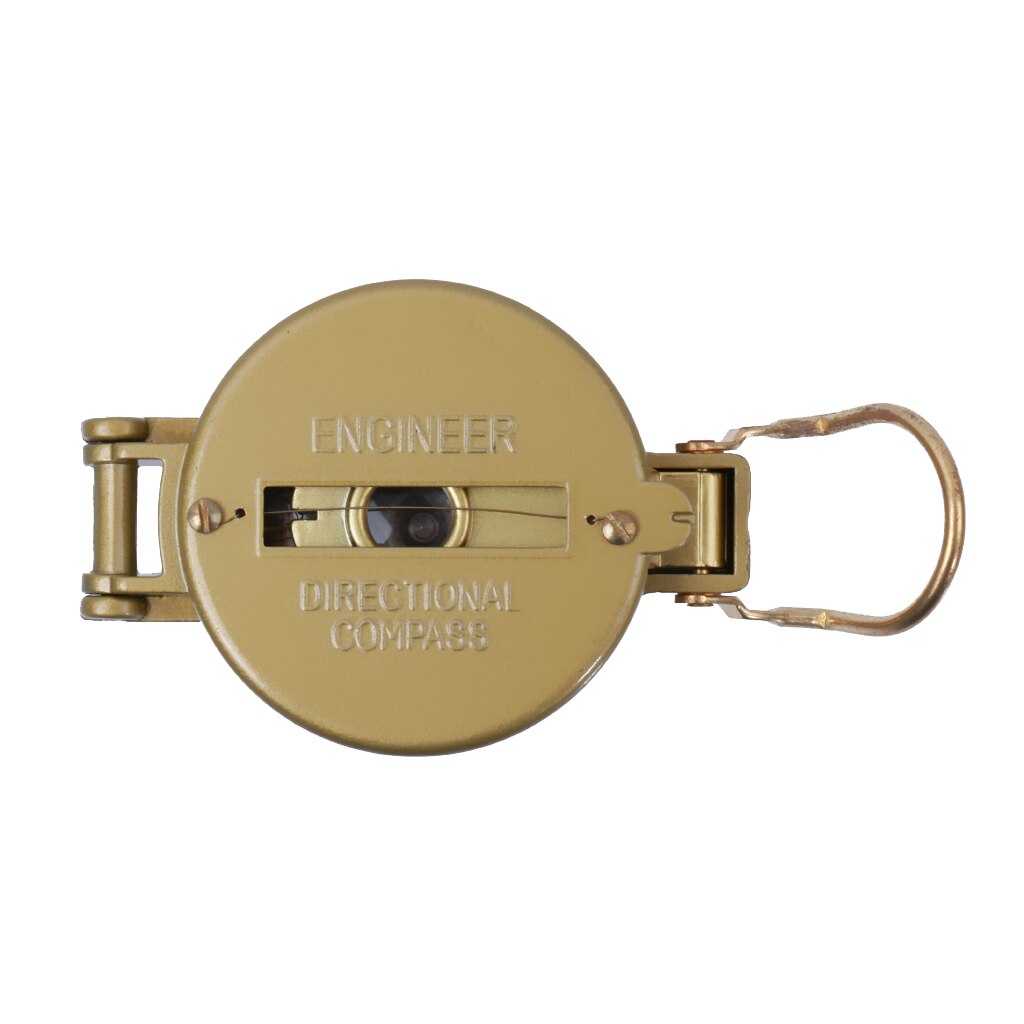 Aluminiumlegering Goud Outdoor Camping Explorer Directionele Kompas Demping Vloeistof Gevulde