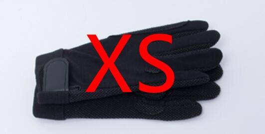 Articles d'équitation pour enfants, gants cheval, antidérapants, gaines de chevalier pour hommes et femmes: Noir avec blanc