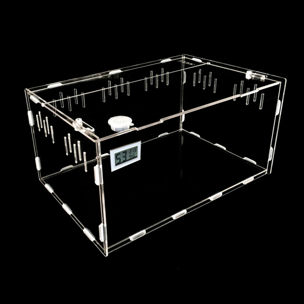 Transparent Pet Box Portable Reptile Pets Reptile Terrarium Durable Reptile Box Insect Dorpshipping