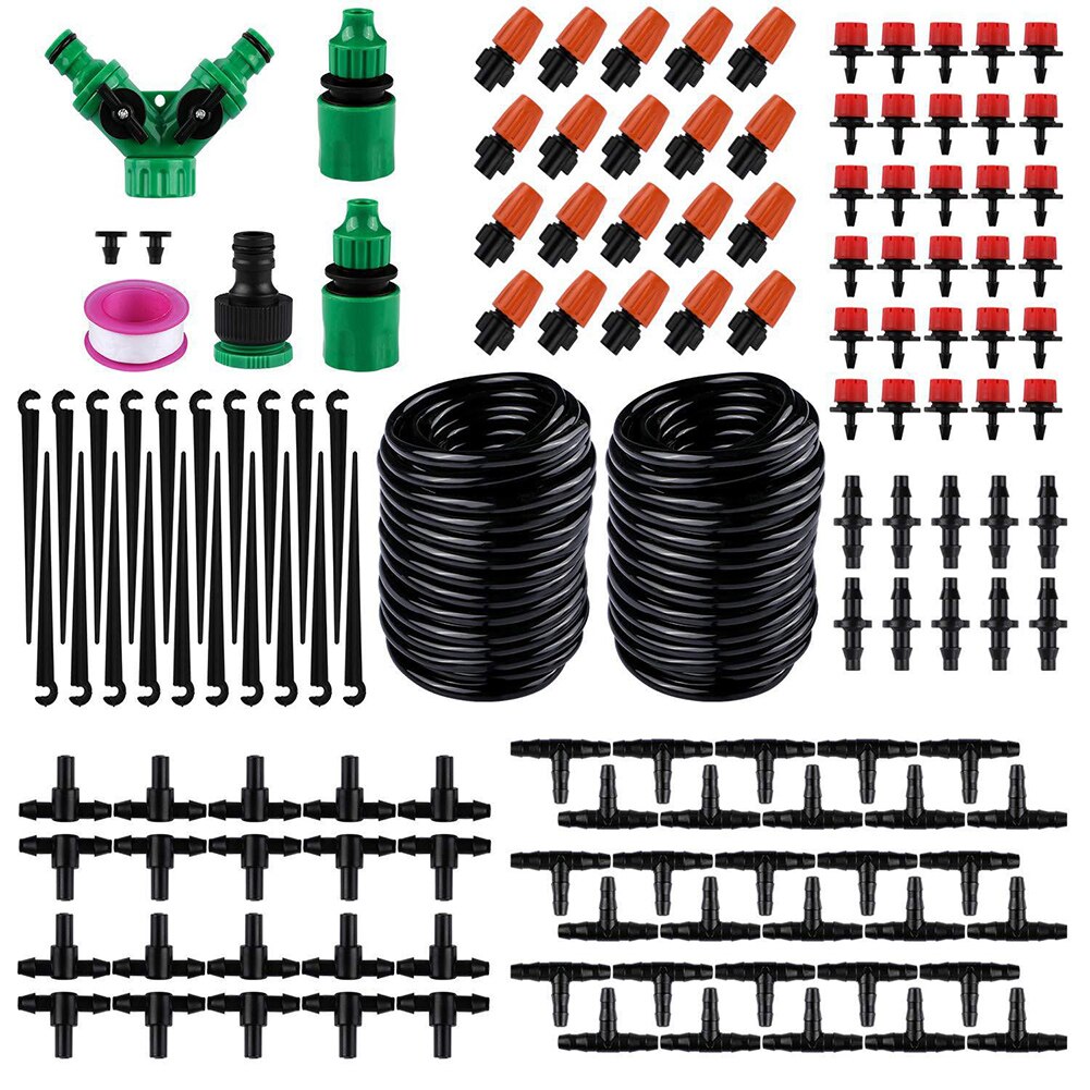 30M DIY Drip Irrigation System Automatic Watering Irrigation System Kit Garden Hose Micro Drip Watering Kits Adjustable dripper