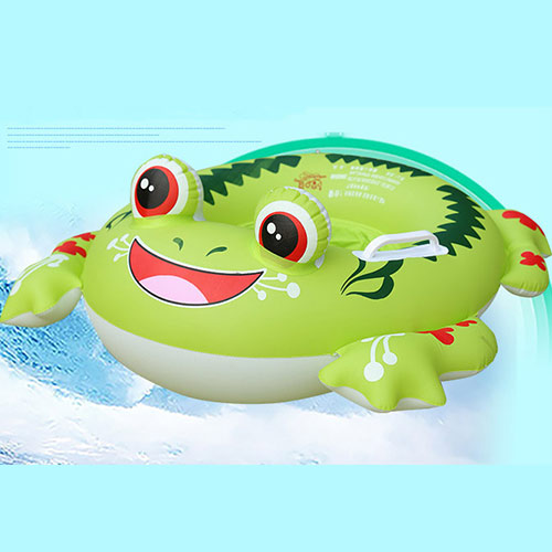 Crab Flamingo Inflatable Ring Baby Cute Swimming Rings For 1-6 Years Old Kids Animal Bathing Circle Swimming Pool Accessories: frog style