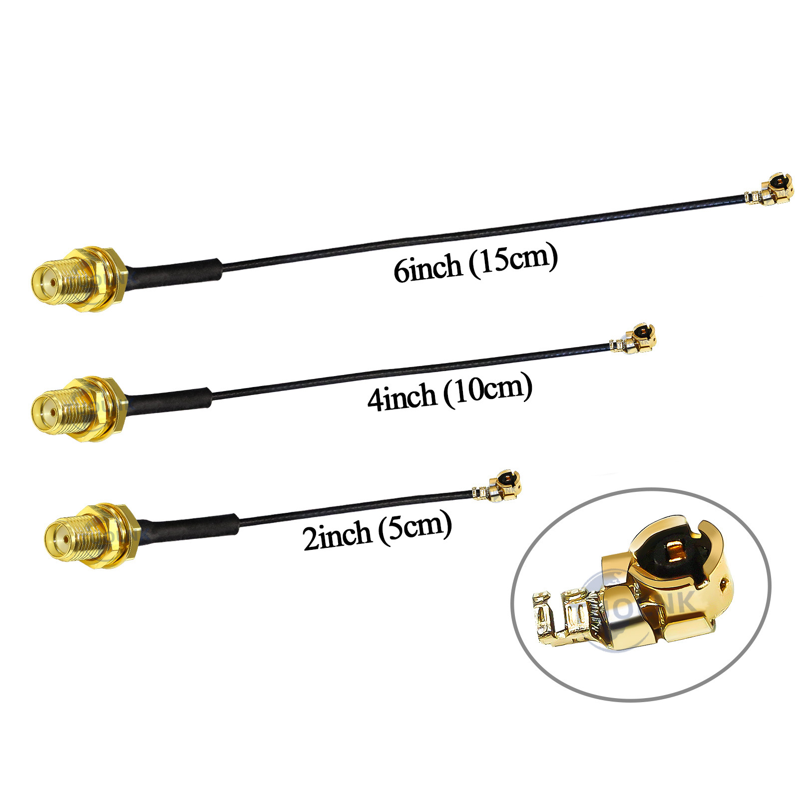 IPX 1.13 Cable SMA Female Connector to UFL/U.FL/IPX/ Low Loss Cable IPX to (RP)SMA Pigtail WiFi Antenna Extension Cable