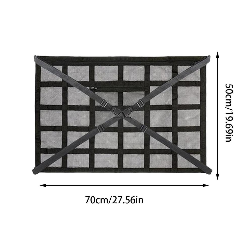 Auto Plafond Net Opbergtas Cargo Opbergnet Voor Auto Ruimtebesparend Kofferbak Opbergvak Organizer Diversen Tas Dak Cargo: Lemon yellow
