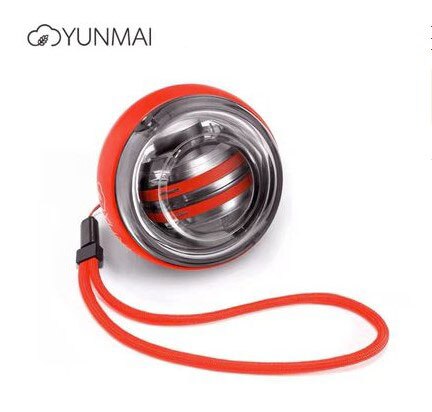 3 Colors Original Yunmai Wrist Ball Trainer LED Gyroball Essential Spinner Gyroscopic Forearm Exerciser Gyro Ball Decompression: Red