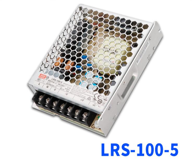 Alimentation à Découpage Mean Well LRS-100-5 - 5V DC, 18A Max, 90W, Entrée 85-264V AC