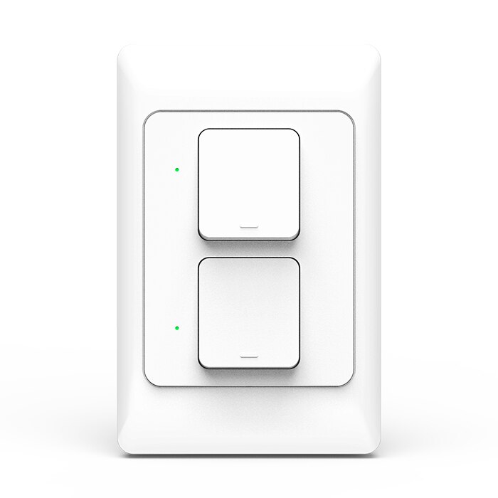 Zemismart zigbee 3.0 push light switch smartthings styr os auphysical vægafbrydere: To bander