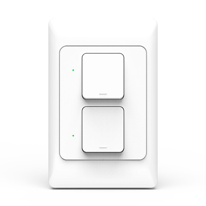 Zemismart zigbee 3.0 trykklysbryter smartthings kontrollerer oss autofysiske veggbrytere: til gjenger