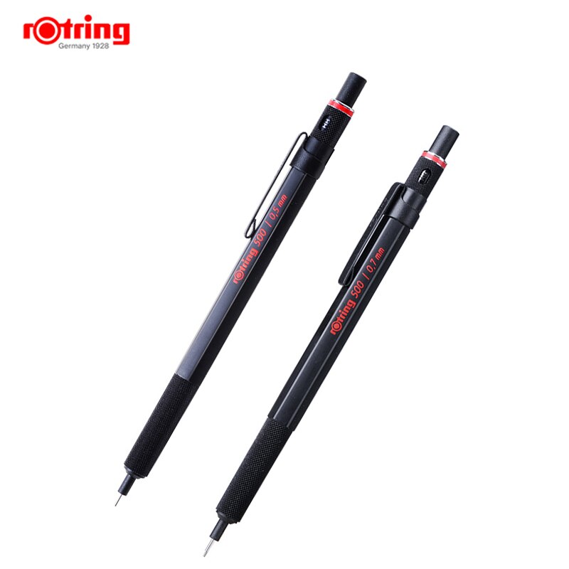 Rotring-portaminas de 500mm/0,5mm, portaminas de plástico con agarre metálico, 1 unidad