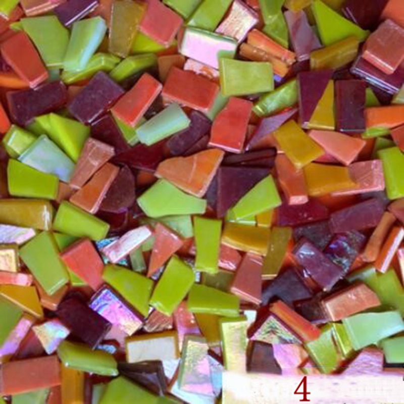100g tee itse sekoitettu väri mosaiikki lasi peiliinlay laatat tee itse seinä käsintehdyt materiaalit askartelu kodin sisustus aaa 0883: Väri 4