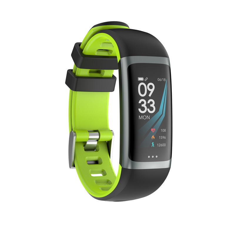 Teamyo G26 pulsera inteligente P67 a prueba de agua ritmo cardíaco presión arterial oxígeno pulsera de Fitness modo MULTI deporte pulsera inteligente: green