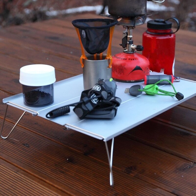 Folde bord grill picnic vandretur holdbar plade bærbare møbler mini desk camping enkelt letvægts høj belastning udendørs