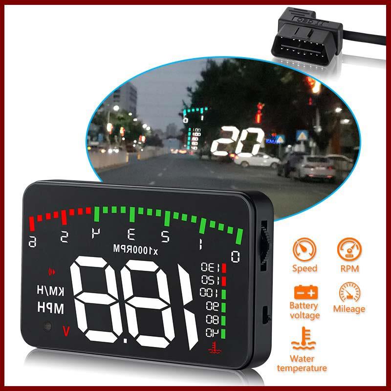 Car head up display gps auto styling Universal OBD smart HUD auto digital meter Overspeed Warning Automobile car head up display