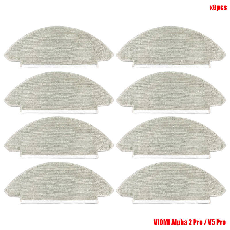 Pièces de rechange pour aspirateur robot Viomi Alpha 2 Pro / V5 Pro, brosse à rouleau, sac à poussière, vadrouille, chiffons, brosse latérale, filtre Hepa: kaki foncé