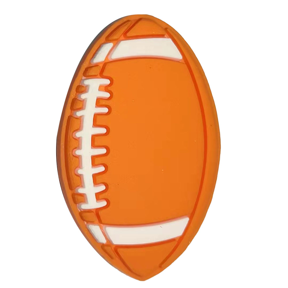 Dijes de PVC con dibujos animados para zapatos, guantes de boxeo y béisbol, casco de fútbol, UFO, ruedas de llama, tenis de tierra, pelota de Rugby, abalorios de cocodrilo, 1 unidad