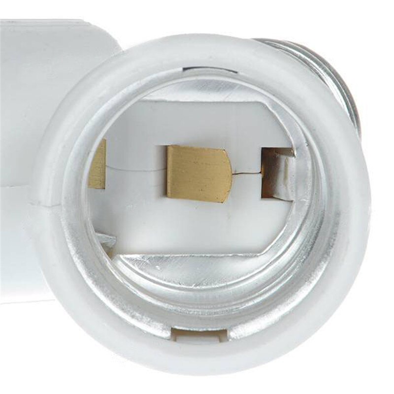 Dual E27 Lamp Holder Bulb Holder Double Socket Base Extend Splitter Plug Halogen Light Lamp Copper Contact Adapter Converter