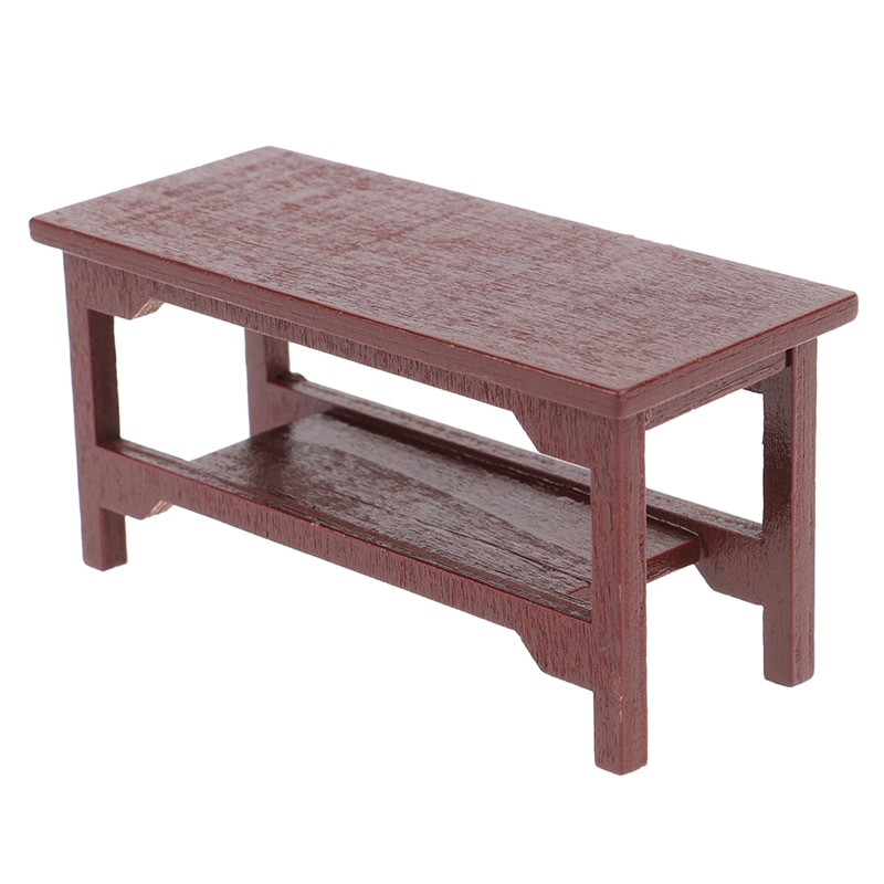 1:12 Mini Dollhouse Mobili In Miniatura In Legno Tavolo Da Tè Salotto Della Casa di Bambola Accessori Del Capretto Giochi Di Imitazione Giocattolo