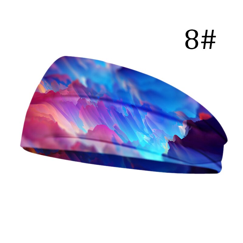 nouvelles femmes tête enveloppement large coton Stretch bandeau filles chapeaux Turban sport imprimer bandeau cheveux accessoires: 8