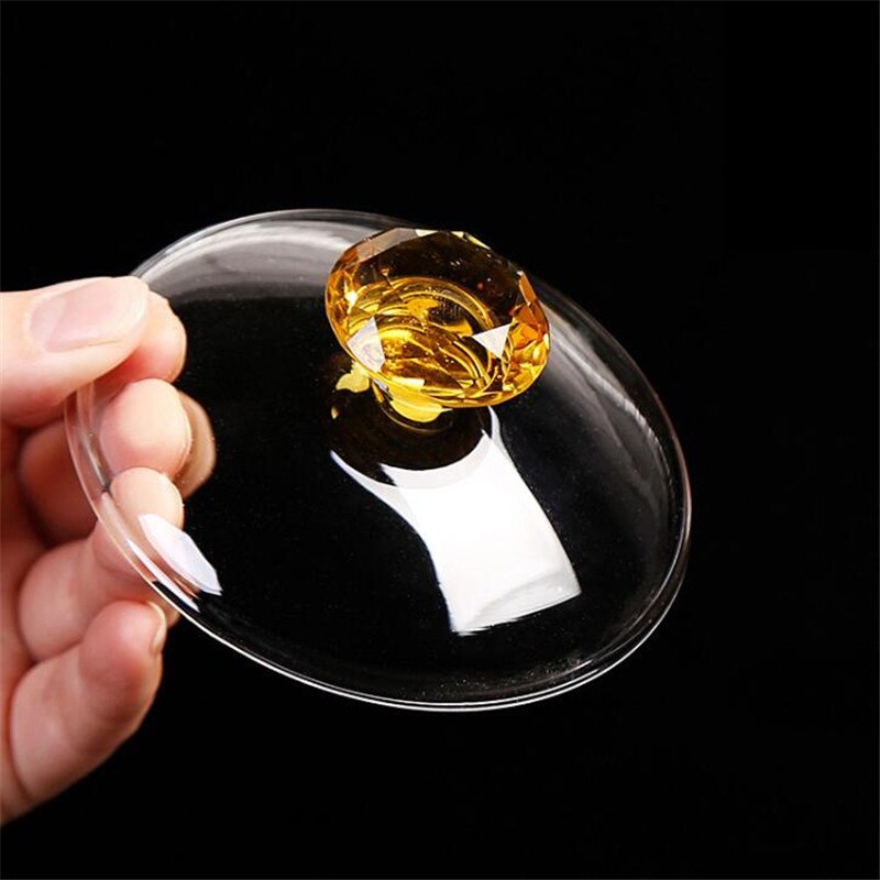 Taza de té de viaje de zafiro chino, vaso de vidrio transparente, resistente al calor tradicional, Gaiwan Guan Yin Kung Fu, 200ml