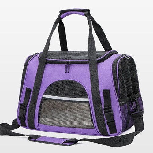 Hond Draagtassen Draagbare Kat Hond Rugzak Ademend Kat Draagtas Airline Goedgekeurd Vervoer Carrying Voor Katten Kleine Hond: violet