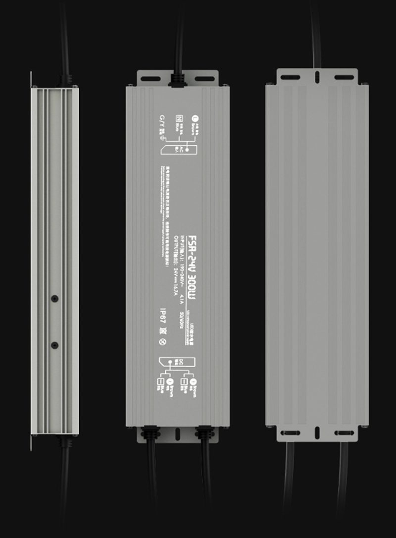 Controlador LED fuente de alimentación impermeable IP67 IP68 transformador de iluminación AC190V ~ 240V a DC 12V 24V 10W 20W 30W 50W 100W adaptador para exteriores