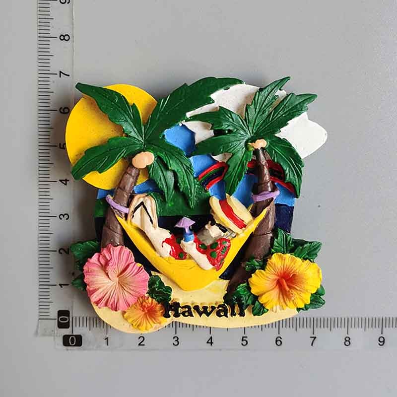 USA Yourk Fridge Magnets Florida WonderWorks San Francisco Hawaii Tourism Souvenir Magnetic Refrigerator Magnets: Hawaii 2