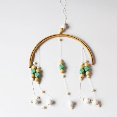 52 Cm * 32 Cm Diy Macaron Kleur Houten Bal Decor Banner Babykamer Decoratie Beddengoed Bumpers Kids Party Ballen kids Girls Room Decor: C
