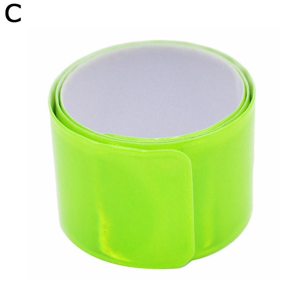 1pc reflekterande natt säkerhet slap wrap band fotled jogging handled arm cykling: C