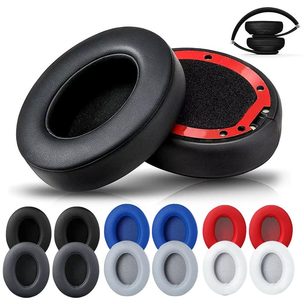 Ersatz-Ohrpolster für Beats Studio 2 3, Ohrenschützer, ultraweicher Schwamm-Kissenbezug für kabellosen Bluetooth-Kopfhörer Studio 2.0
