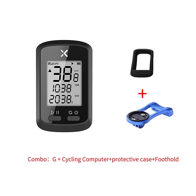 XOSS G+ Bluetooth ANT+ GPS Cycling Bike Computer For speed measurement navigation and Heart Rate Monitor Cadence Sensor Display: Computer C