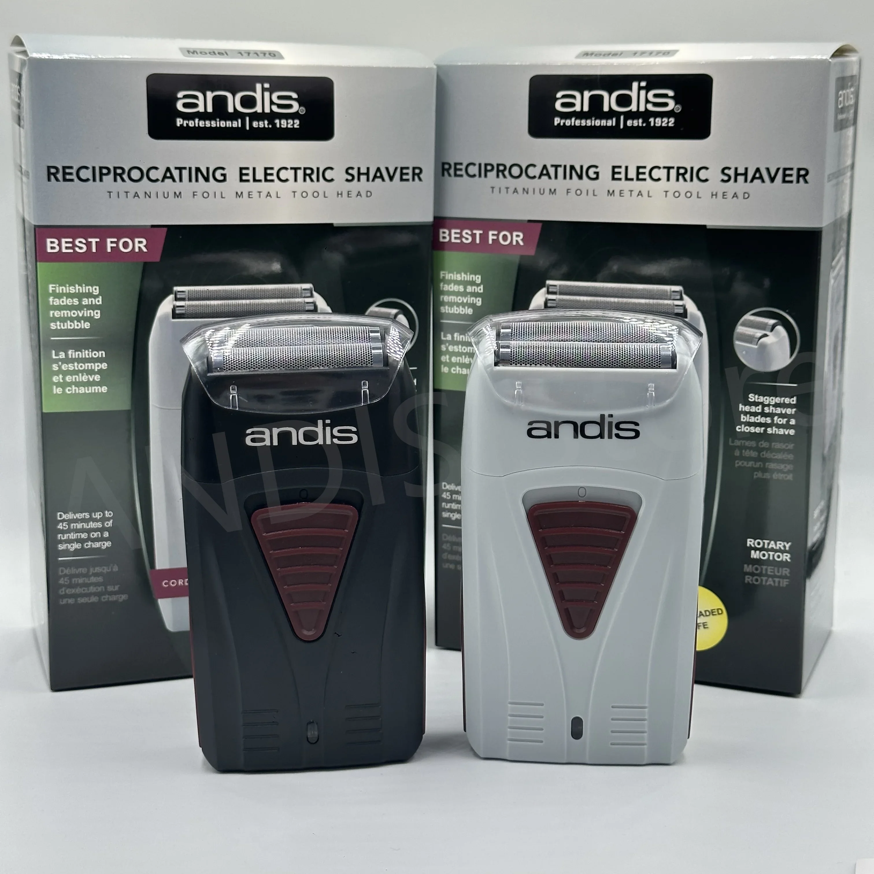Afeitadora eléctrica Original Andis 17170 de litio para limpieza del cabello de barbero para hombres, maquinilla de afeitar para Barba, máquina de afeitar calva