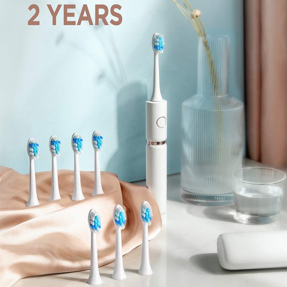 Fairywill P11cepillo de dientes eléctrico sónico, resistente al agua, recargable, blanqueador