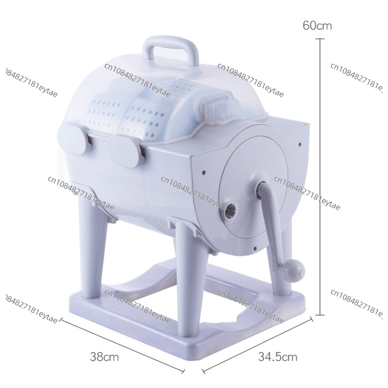 5KG Hand Drum Washing Machine & Dehydrator, Manual Wash & Dry for Student Dormitory, 0-400RPM